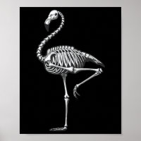 Skeleton Flamingo Halloween