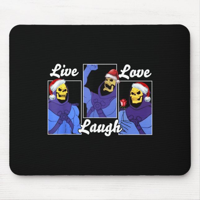 Skeleton Funny Hat Christmas  Mousepad (Vorne)