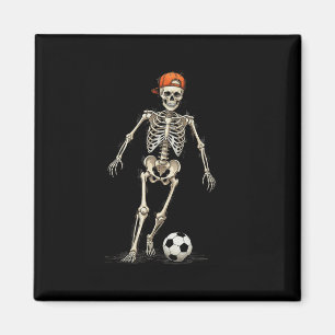 Skeleton-Fußball-Halloween-Funny-Spooky-Spielt-Soc Magnet