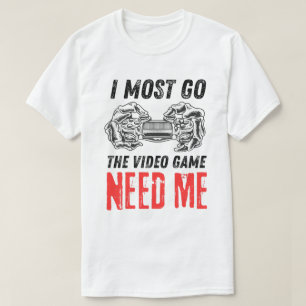 Skeleton-Gamer-Controller-Need-Me-Design T-Shirt