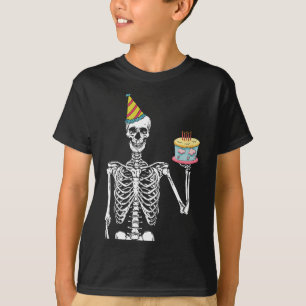 Skeleton Geburtstagsparty Lazy Halloween Kostümspa T-Shirt