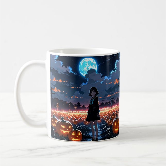 Skeleton Girl Pumpkin Tasse - Spooky Anime (Links)
