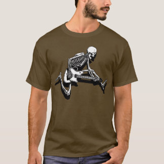 Skeleton Gitarrist springen T-Shirt