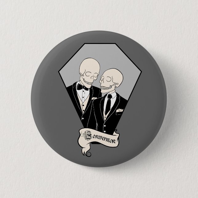 Skeleton Grooms Button (Vorderseite)