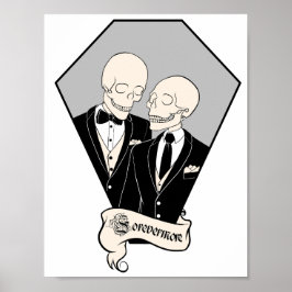 Skeleton Grooms Poster