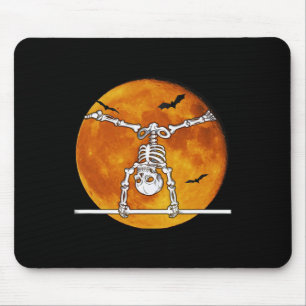 Skeleton Gymnastik Halloween Horizontal R Mousepad