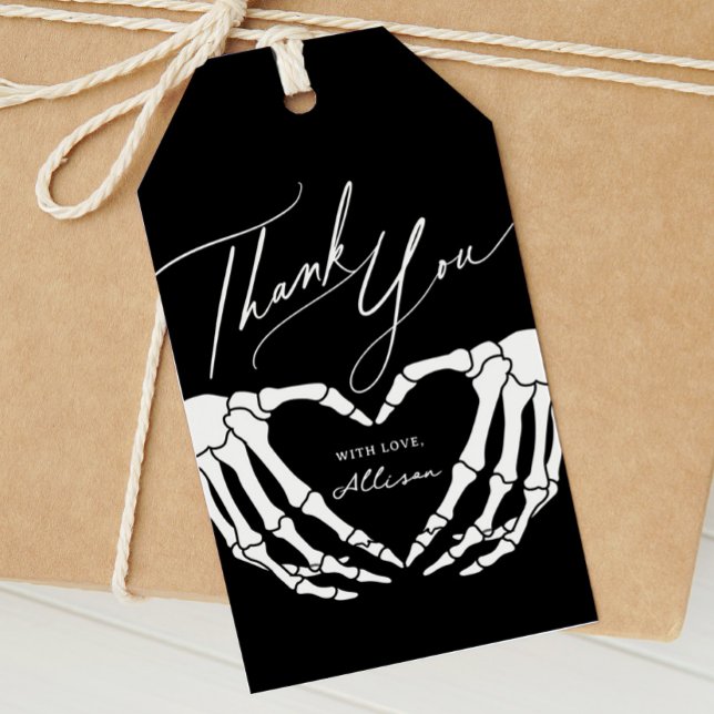 Skeleton Halloween Baby Shower Favor Tag Geschenkanhänger (Von Creator hochgeladen)