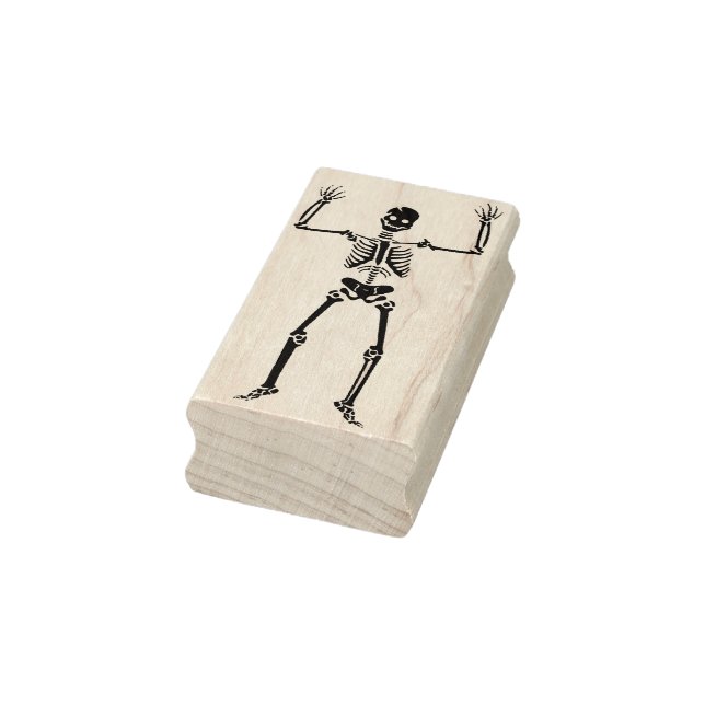 Skeleton Halloween-Briefmarke Gummistempel (Stempel)
