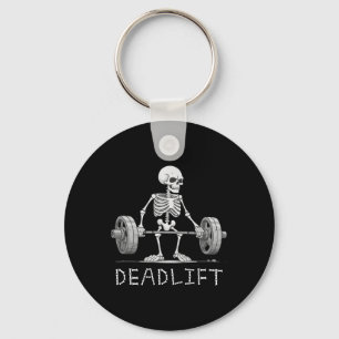Skeleton Halloween Funny Weight Lifting-Kostüm Schlüsselanhänger