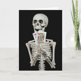 Skeleton Halloween Hochzeitsgratulation Karte