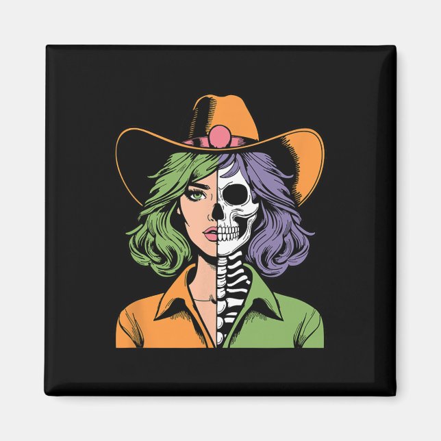 Skeleton Halloween Magnet (Vorne)