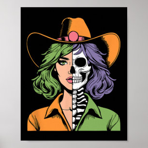 Skeleton Halloween Poster