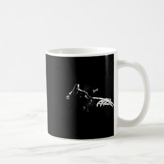 Skeleton Hand Boop Halloween Niedliche Schwarze Ka Kaffeetasse