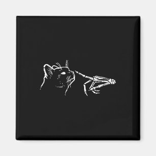 Skeleton Hand Boop Pumpkin Spookk Schwarze Mama Ha Magnet