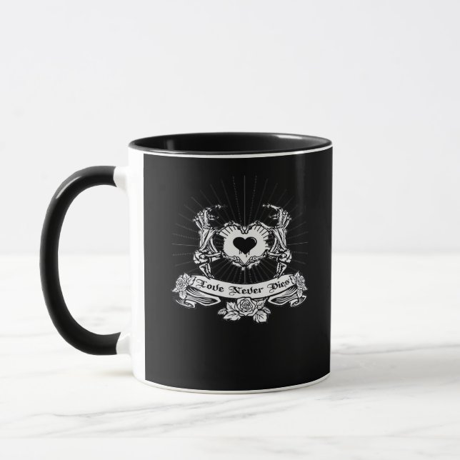 Skeleton Hand Design Classic Tasse (Links)