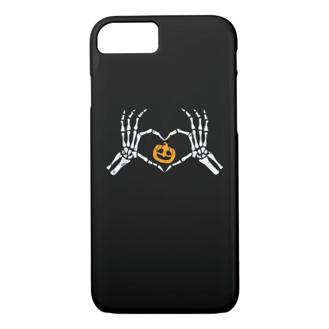 Skeleton Hand Heart Halloween Kostüm Pumpkin Case-Mate iPhone Hülle (Rückseite)