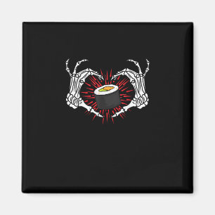 Skeleton Hand Heart Lazy Diy Halloween Kostümkost Magnet