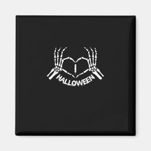 Skeleton Hand Heart Lazy Halloween Kostüm Funny Magnet