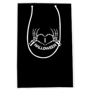 Skeleton Hand Heart Lazy Halloween Kostüm Funny Mittlere Geschenktüte