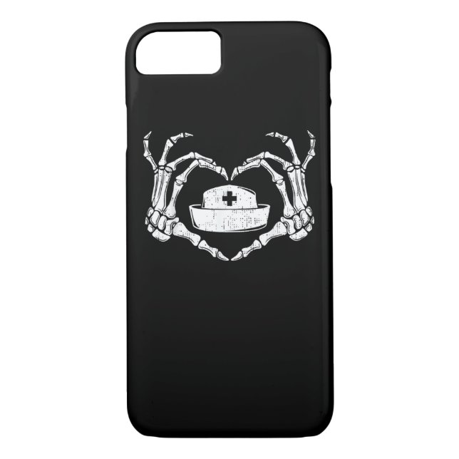 Skeleton Hand Heart Lazy Halloween Kostüm Funny N Case-Mate iPhone Hülle (Rückseite)
