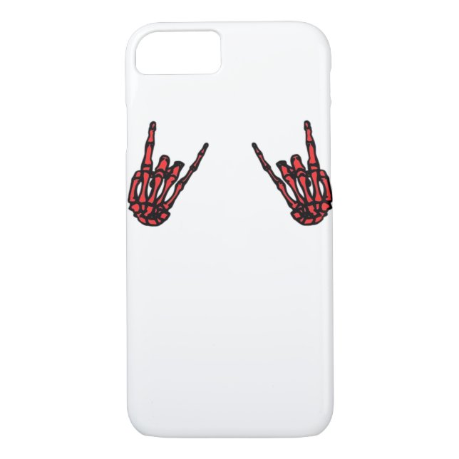Skeleton Hand Heart Roll & Red Classic Case-Mate iPhone Hülle (Rückseite)