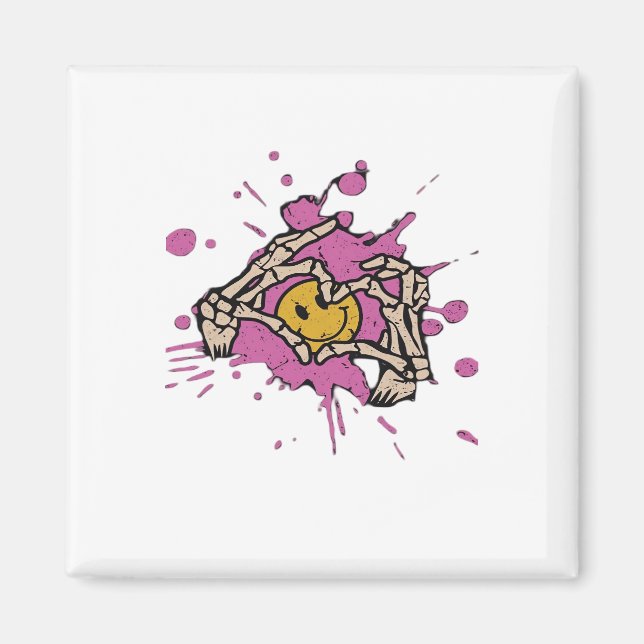 Skeleton Hand Heart Show Classic Magnet (Vorne)