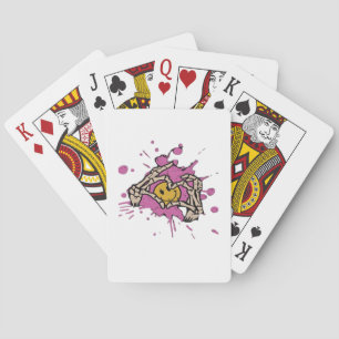 Skeleton Hand Heart Show Classic Spielkarten