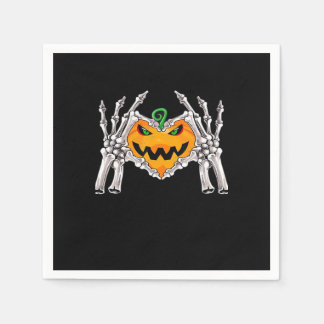 Skeleton Hand Heart Sign Bone Kostüm Serviette