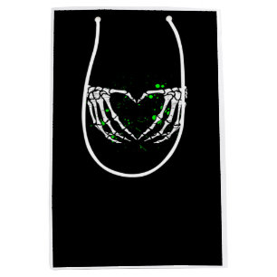 Skeleton Hand Heart Sign Costume Halloween Mittlere Geschenktüte