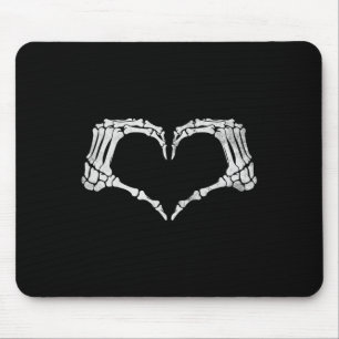 Skeleton Hand Heart Sign Vintage Halloween-Kostüme Mousepad