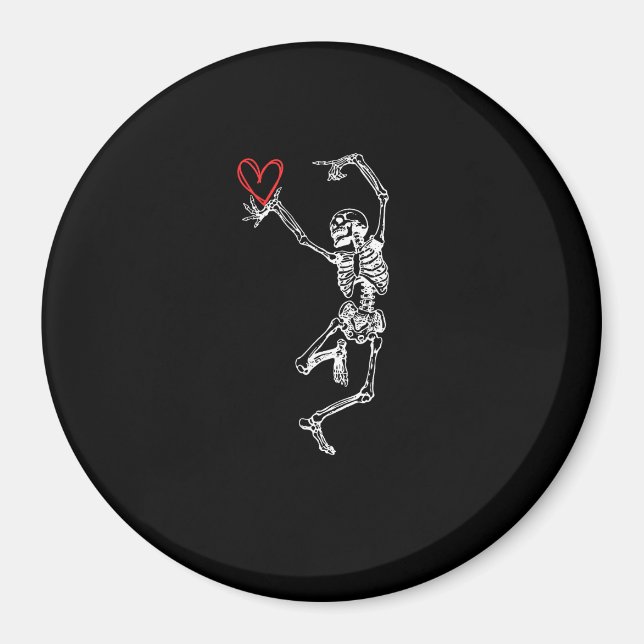 Skeleton Hand Heart Valentinstag Magnet (Vorne)