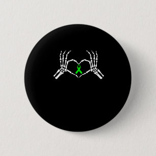 Skeleton Hand Herz-Sensibilisierungsband Button