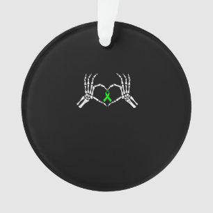 Skeleton Hand Herz-Sensibilisierungsband Ornament