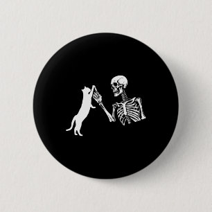 Skeleton Hand Kat Spaß Halloween Kostüm Sk Button
