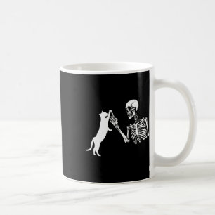 Skeleton Hand Kat Spaß Halloween Kostüm Sk Kaffeetasse