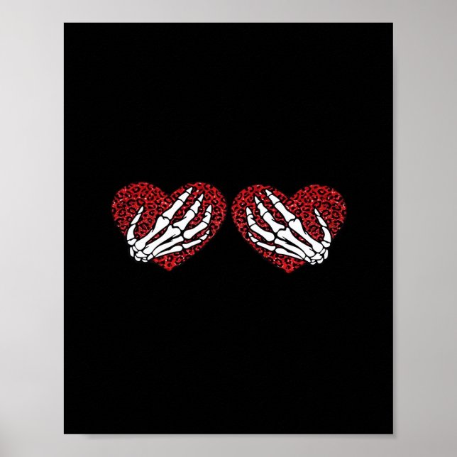 Skeleton Hands Classic Poster (Vorne)