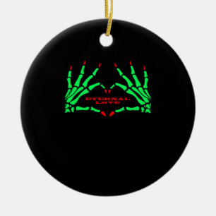 Skeleton Hands - Funny Halloween Keramik Ornament