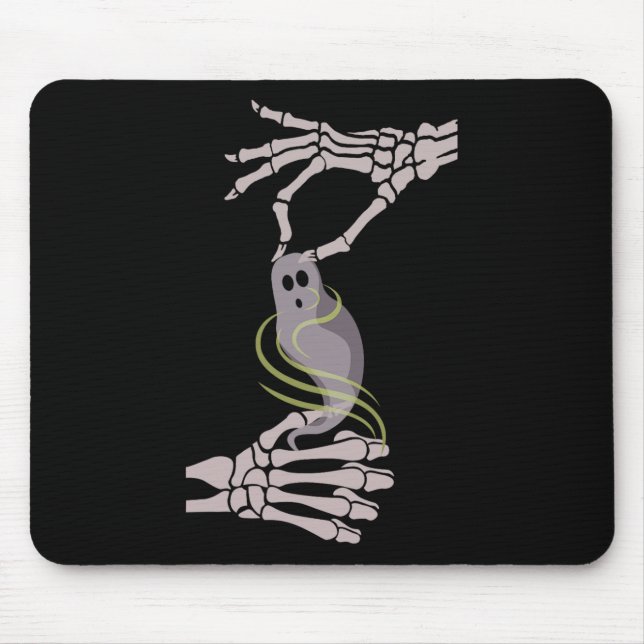 Skeleton Hands Ghost Spooky Halloween Mousepad (Vorne)