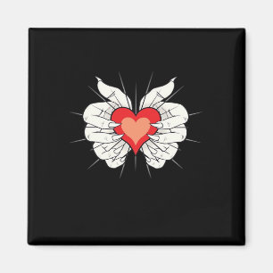 Skeleton Hands Heart Classic Magnet