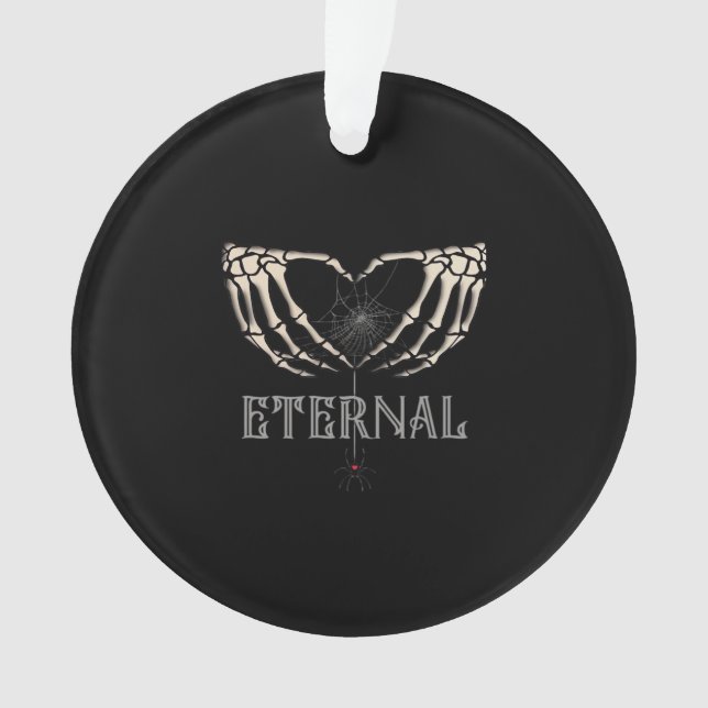 Skeleton Hands Heart Classic Ornament (Vorderseite)