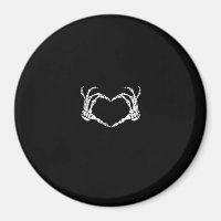 Skeleton Hands Heart Graphic