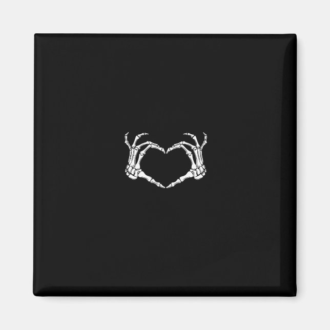 Skeleton Hands Heart Graphic Magnet (Vorne)