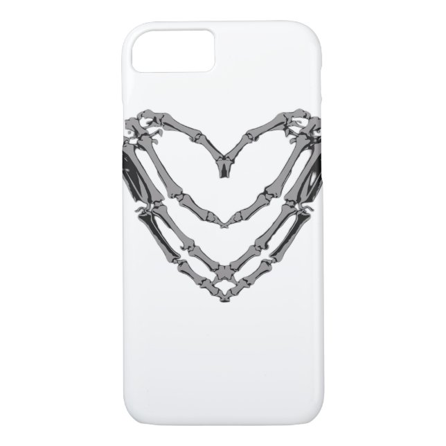 Skeleton Hands Heart Sign Retro Halloween Kostüm Case-Mate iPhone Hülle (Rückseite)