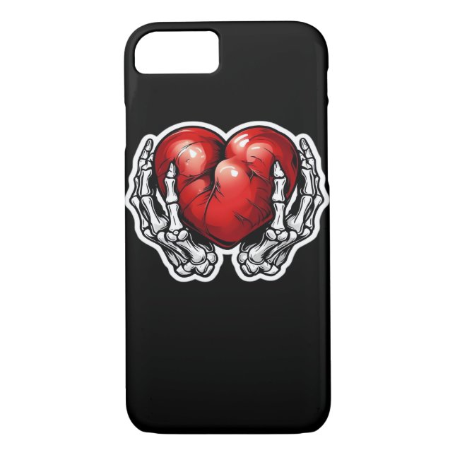Skeleton Hands Hearts - Niedliches Halloween Case-Mate iPhone Hülle (Rückseite)