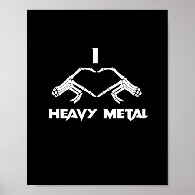 Skeleton Hands Herz - Funny Halloween Poster (Vorne)