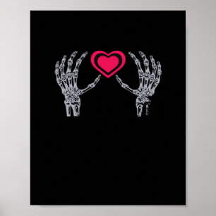 Skeleton Hands Herz Niedlich Poster