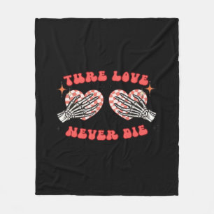 Skeleton Hands Herzdesign Classic Fleecedecke