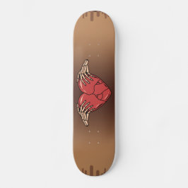 Skeleton Hands Holding Broken Heart Gothic Liebe Skateboard
