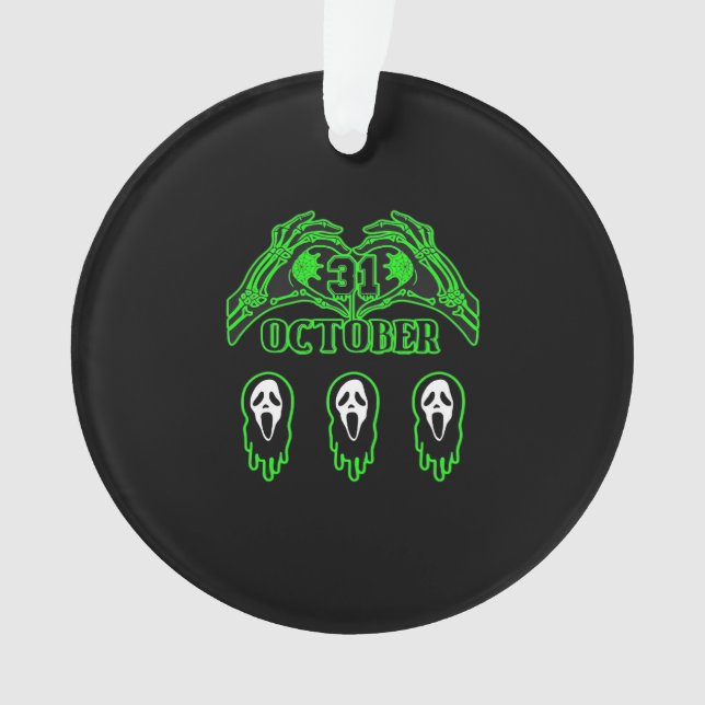 Skeleton Hands Klassisches Design Ornament (Vorderseite)
