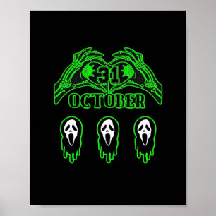 Skeleton Hands Klassisches Design Poster